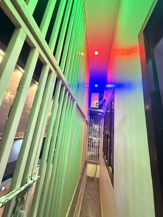 Balcony Passage with Ambient Lighting